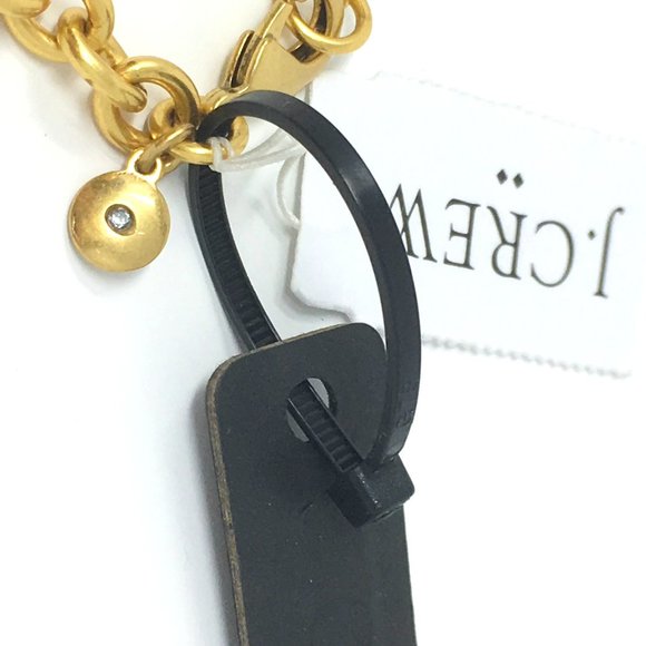 J CREW FACTORY GEMSTONE CLUSTER NECKLACE STATEMENT FAUX GOLD DIAMOND NWT EASTER - Picture 9 of 13